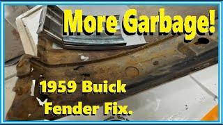 The Inside is Even Worse... 1959 Buick Fender Fix!