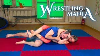 Submission to female wrestler in mixed wrestling match