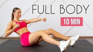 10 MIN FULL BODY SWEAT SESH (no repeats, no jumping, no equipment)