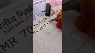 3D COLOUR SKETCHING.. 40 NOTE REALISTIC DRAWING 72 HOURS⌚ #artist#money#art