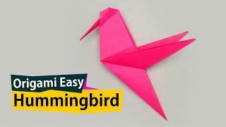 оригами легко для детей колибри из бумаги - #origami_easy for kids #paper_Hummingbird