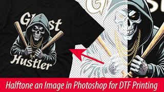 Halftone an Image in Photoshop for DTF Printing