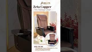 Pedicure Spa Chair Zeta V5Z Grey and M4 Copper | Contact Mr Spa for best deal