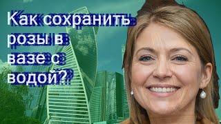 Как сохранить розы в вазе с водой?