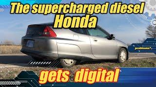 S4 E19. We test custom engine controls on the AMR500 supercharged diesel Honda insight.