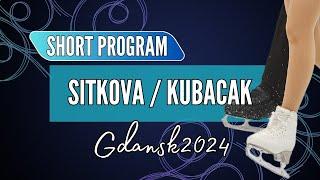 Nikola SITKOVA / Oliver KUBACAK (SVK) | Junior Pairs Short Program | Gdansk 2024