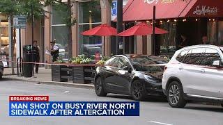 Man shot during fight on busy River North sidewalk: Chicago police