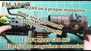 Frog Manual #18 - FE/VFC M249 GBB MG Electric box magazines conversion