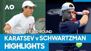 Aslan Karatsev vs Diego Schwartzman Match Highlights (3R) | Australian Open 2021