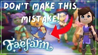 DO’S AND DON’TS IN FAE FARM! ‍️ | A Beginners Guide