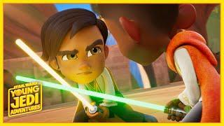 Kai and Djovi Practice | Star Wars: Young Jedi Adventures |@disneyjr X @StarWarsKids​