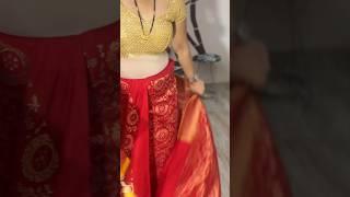 SILK SAREE DRAPING WITH PERFECT PLEATS