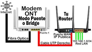 Configurar ONT en MODO PUENTE o BRIDGE | Fibra Optica