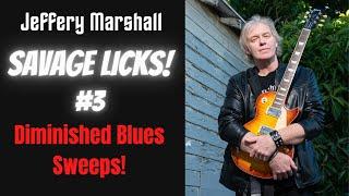 Savage Licks #3 - Diminished Blues Sweep - Guitar Lesson