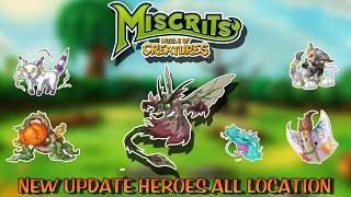 Miscrits Back !! New Update Heroes Legendary & Exotic All location