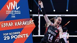 Ebrar Karakurt on fire, lifts Turkey to second medal in VNL history | Top Scorer | VNL 2021