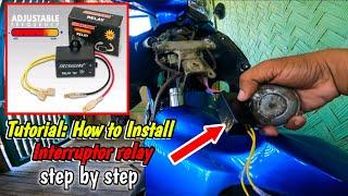 How to install interrupter relay for motorcycle | step by step | legendary TV