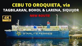 New Route | Cebu to Tagbilaran, Bohol to Larena, Siquijor to Oroquieta | Starlite Pioneer Barko Vlog