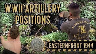 WORLD WAR 2 METALDETECTING. GERMAN ARTILLERY POSITIONS WW2. EASTERNFRONT 1944-1945.