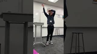 Teacher Does Wednesday Addams Dance! ️