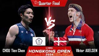 LIVE SCORE | CHOU Tien Chen (TPE) vs Viktor AXELSEN (DEN) | Hongkong Open 2024 Badminton