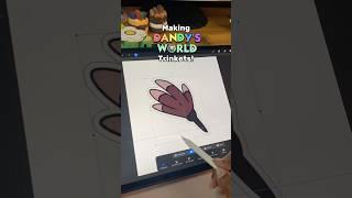 Making Tisha’s Trinket! 🩵 #cardboardcraft #dandysworld #cardboardcreations #papercraft #tisha