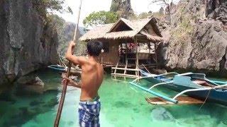 Fishing with a native man in Coron, the Philippines