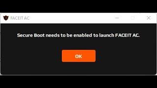 Не включается античит FACEIT AC на Windows 11 Secure boot (РЕШЕНО)