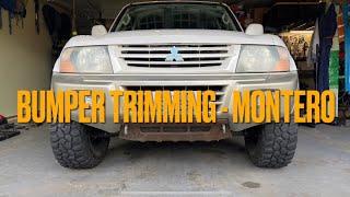 Bumper trimming and cutting - Montero Pajero