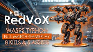 War Robots | Typhon MK2 Full Match Gameplay with Wasp Weapons | RedVoX WR