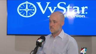 During 1-on-1 interview, VyStar Credit Union exec reveals CEO has been on vacation amid online b...