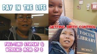 Day in the life | Full Time College Student & Working Mom of 5 | Life With Vicki