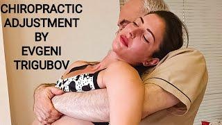 Chiropractic Adjustment Athlele Girl Whole Body Cracking By Chiropractor Evgeni Trigubov