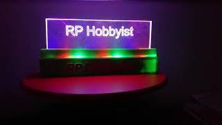 RGB Name Plate | All project details available on my Instructables.