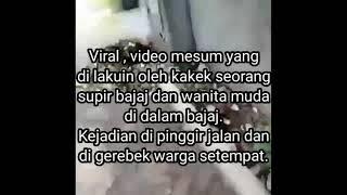 Viral.. Warga Gerebek Kakek Mesum di Bajaj