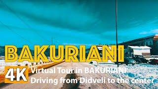 Virtual Tour in BAKURIANI | Driving from Didveli to the center | VIDEO TOURISM