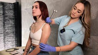 ASMR Cranial Nerve Exam & Shoulder Injury | Soft Spoken Real Person Medical Roleplay (Spanish)