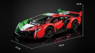 MOC Building Blocks Technical 1:8 No.Veneno Car bricks.