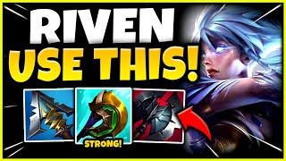 RIVEN'S DIVINE BUILD 100% CRUSHES THE NEW PATCH! - S12 RIVEN TOP GAMEPLAY! (Season 12 Riven Guide)