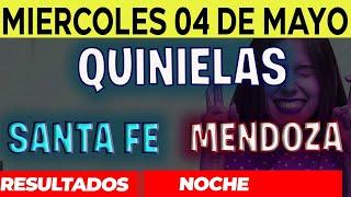 Resultados Quinielas Nocturna de Santa Fe y Mendoza, Miércoles 4 de Mayo