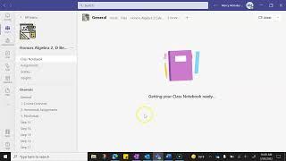 Creating OneNote Class Notebooks in TEAMS