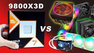 Can AMD's Wraith Prism Cool a 9800X3D? (VS. After Market Coolers)