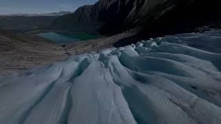 Norwegian glacier with an FPV drone 4K