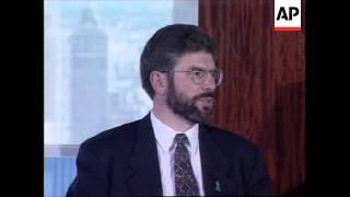 USA: NEW YORK: GERRY ADAMS PRESS CONFERENCE