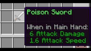 【Minecraft】How to Make a Custom Sword in 4 commands(Poison Sword)