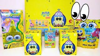 SpongeBob SquarePants Blind ASMR Unboxing | Nick Asia Figs, Mystery Toys, & More! | No Talking