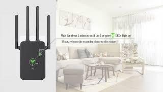 Repetidor Wifi Inalámbrico U10 Amplificador Señal 1200m 2.4g/5g