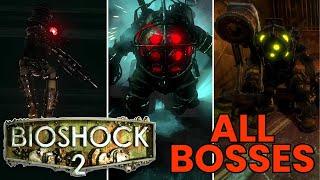 Bioshock 2 Remastered - All Bosses With Cutscenes (Hard Difficulty) & Endings (pc)