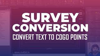 04 Convert Text to COGO Points in Civil 3D 2023