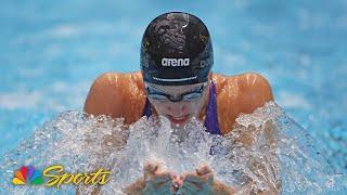 Kate Douglass holds off Lilly King to win 100m breaststroke at U.S. Swimming Nationals | NBC Sports